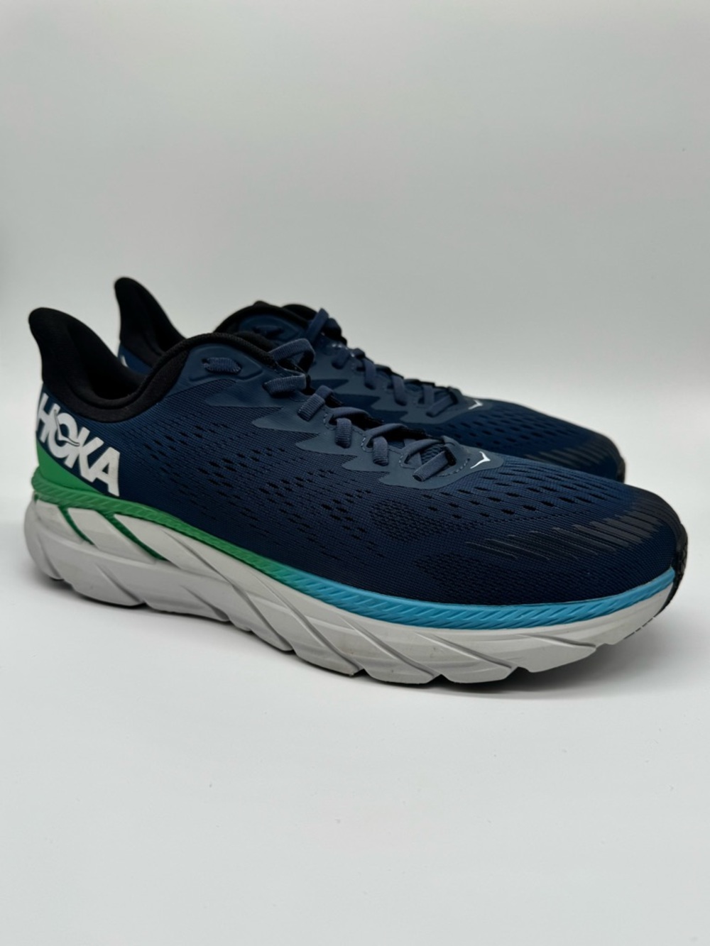 Hoka One One Clifton 7 Men’s Size 13 Blue Running Shoes Max Cushion Comfort